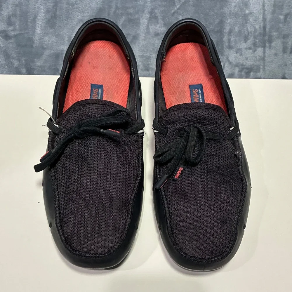 SWIMS Lace Loafer Mesh Rubber Driving Loafer Shoes Men's 9‎
